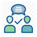 Deep Conversation Talkative Communication Icon