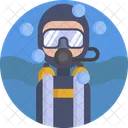Sports Deep Diving Diving Icon