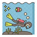Deep Diving Deep Sea Underwater アイコン