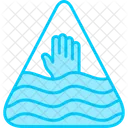 Deep water warning sign  Icon