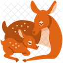 Deer Deer Mom Animal Icon