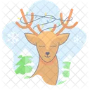 Christmas Holiday Deer Icon