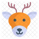Reindeer Christmas Decoration Icon