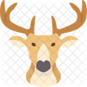 Deer Antler Head Icon