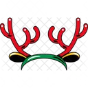 Deer Antlers Christmas Icône