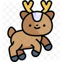 Deer Kawaii Christmas Icon