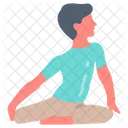 Deer Pose Yoga Pose Asanas Icon
