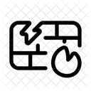 Defective Firewall Broken Icon