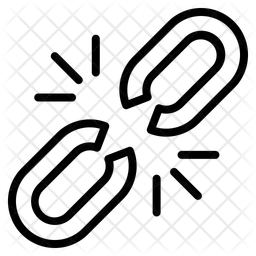Defekter Link  Symbol