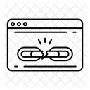Defektes Glied Glied Kette Symbol