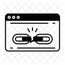 Defekter Link Symbol