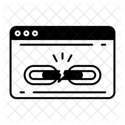 Defekter Link  Symbol