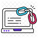 Defektes Glied Glied Kette Symbol