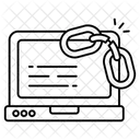 Defektes Glied Glied Kette Symbol