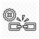 Defekter Link Symbol