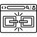 Defekter Link Fehler Seite Symbol