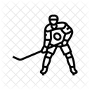 Defenseman Ice Hockey Icon
