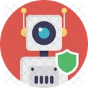 Defense Robot Security Icon