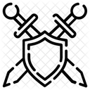 Defenseshielding Shielding Safeguarding Icon