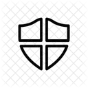 Defenseur Badge Securite Icône