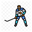Defenseur Glace Hockey Icône