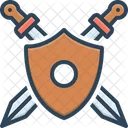 Defensivo Cauteloso Arma Icono