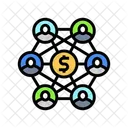 Descentralizado Financas Defi Ícone