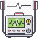 Defibrillator Pulse Cardiogram Icon