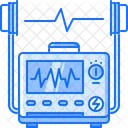 Defibrillator Pulse Cardiogram Icon