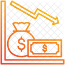 Deficit Perda Dinheiro Ícone