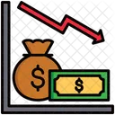 Deficit Loss Money Icon