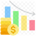 Deficit Money Down Icon