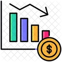 Money Statistics Down Icon