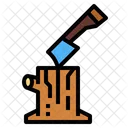 Deforestation Woodcutter Trees Icon
