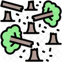 Deforestation Forest Trees Icon
