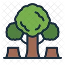 Deforestration Nature Disaster Icon