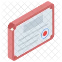 Degree Certificate Diploma Icon