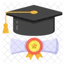 Degree Diploma Certificate Icon