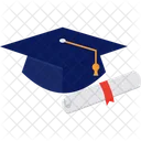 Degree Certificate Degree Cap Icon