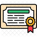 Degree Certificate Certification Icon