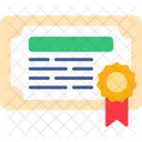 Degree Certificate Certification Icon