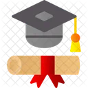 Degree Diploma Education Icon