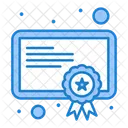 Degree Certificate Award Certificate Diploma Certificate Icon