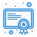 Degree Certificate Award Certificate Diploma Certificate Icon