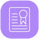 Degree Diploma Certification Icon