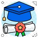 Degree Certificate Diploma Icon