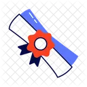 Degree Diploma Certificate Icon