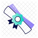 Degree Diploma Certificate Icon