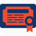 Degree Certificate Certification Icon