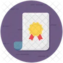 Certificate Authorized Document Diploma Icon